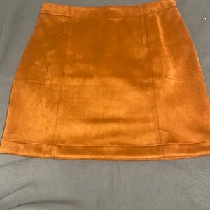 Ann Taylor Faux Suede Mini Skirt